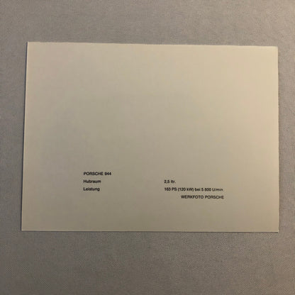 Porsche 944 Factory Press Photo Photograph Werkfoto Print
