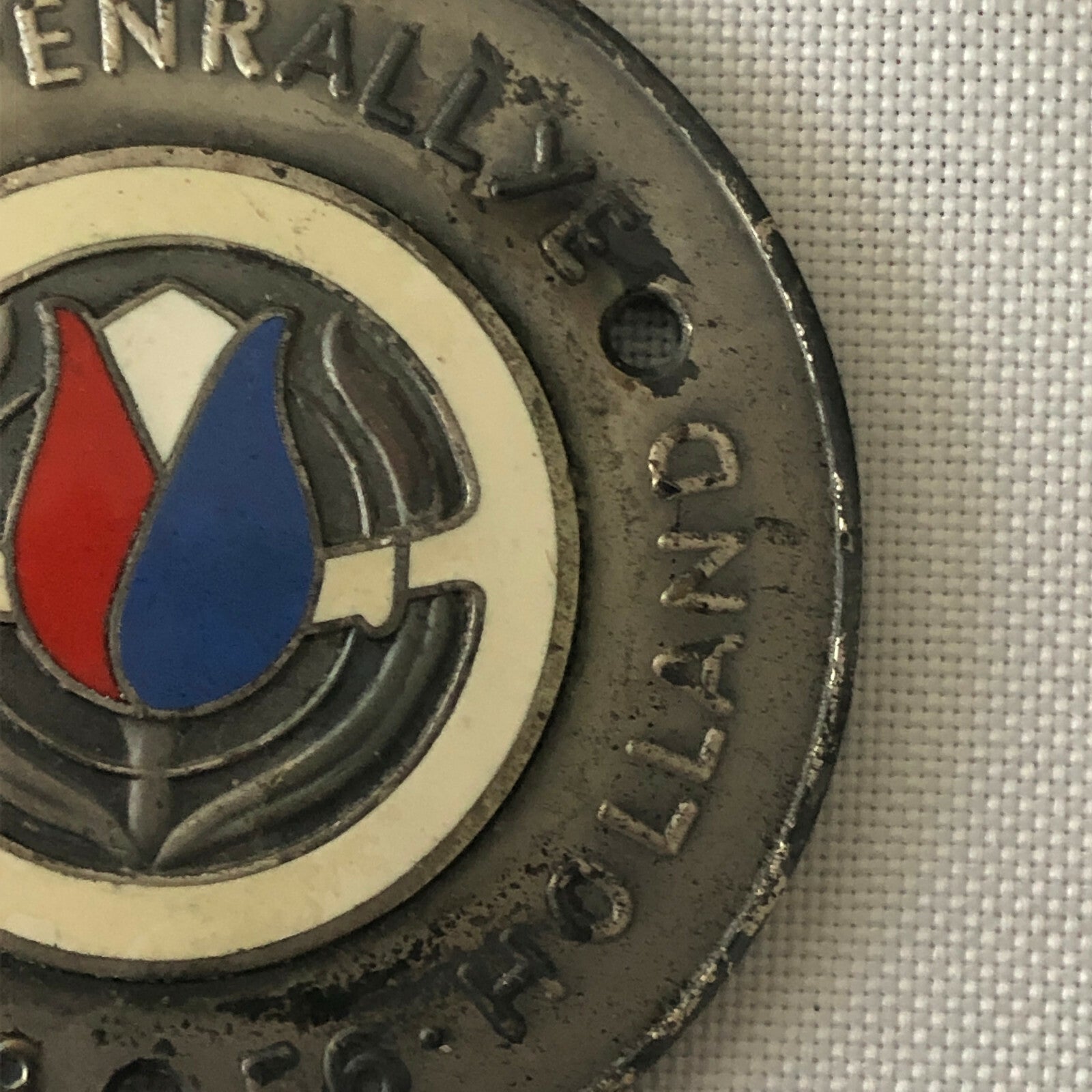 1956 Tulpen Rallye Rally Participant Badge Award Tulip Rally Dutch Netherlands 