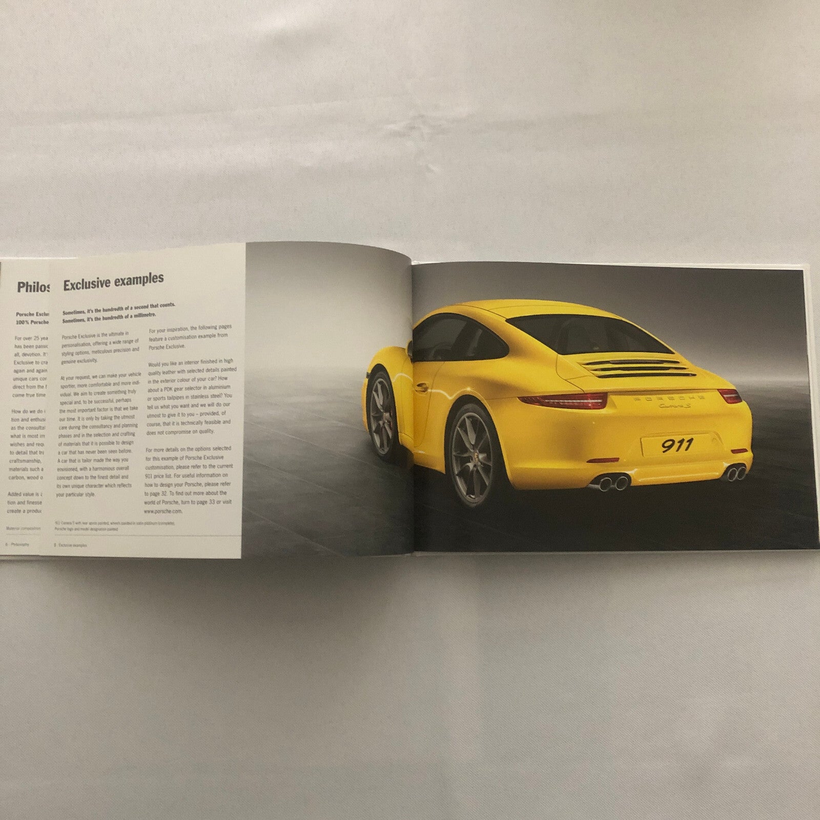 Porsche 911 Personalisation Factory Custom Accessories Brochure Carrera S 2011