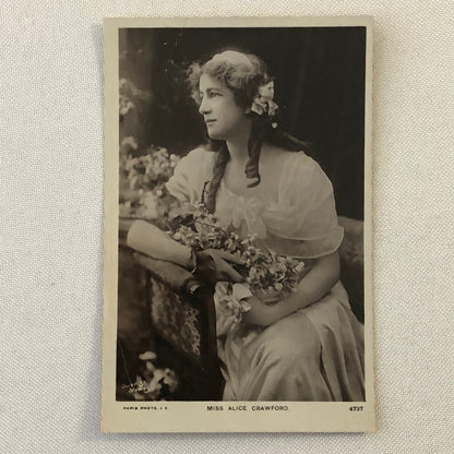 Antique Postcard Post Card Alice Crawford RPPC Real Photo ? 