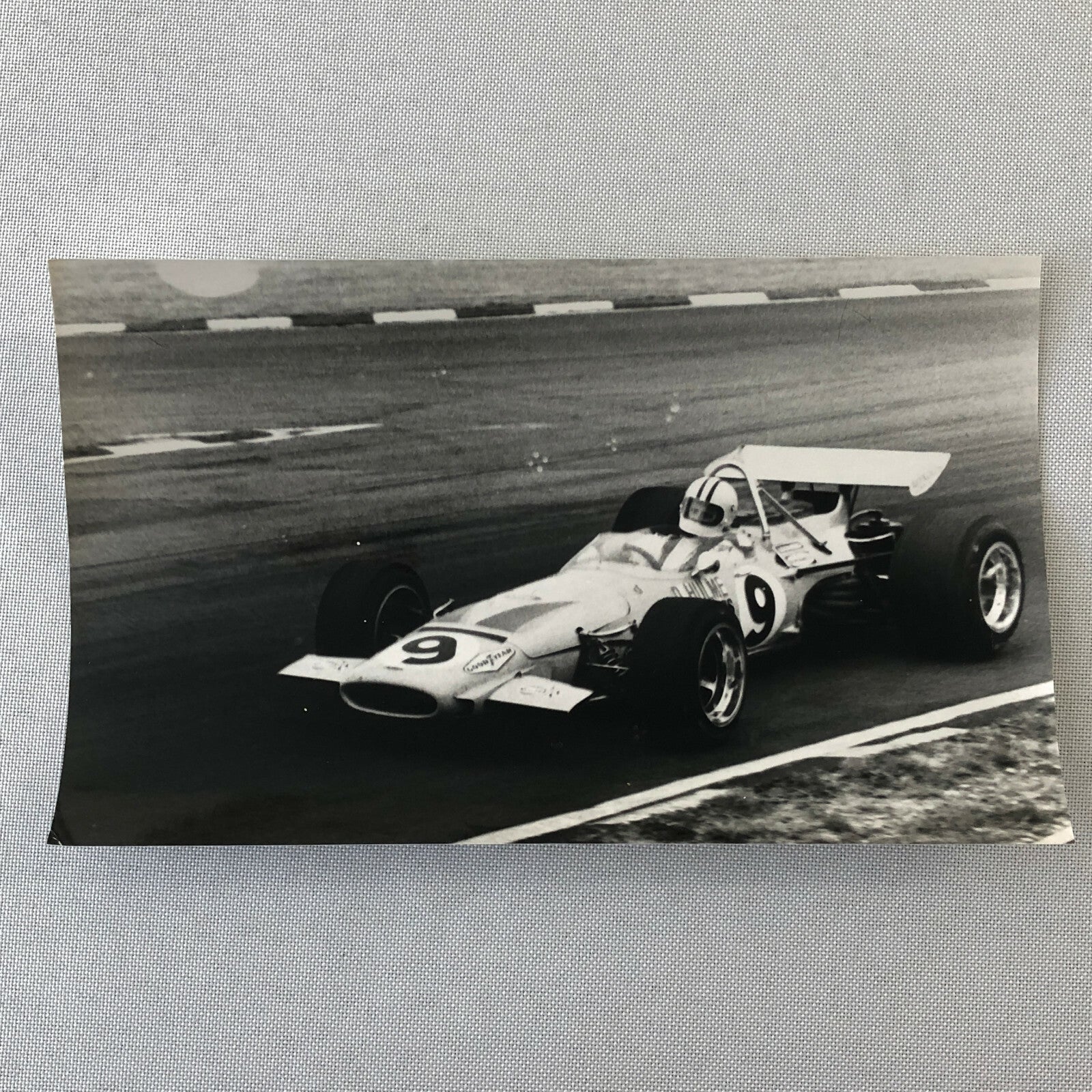 Vintage Racing Car Photo Photograph Print Denny Hulme McLaren Brands Hatch 1970
