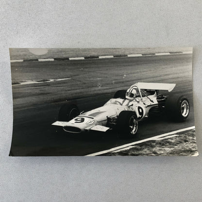 Vintage Racing Car Photo Photograph Print Denny Hulme McLaren Brands Hatch 1970