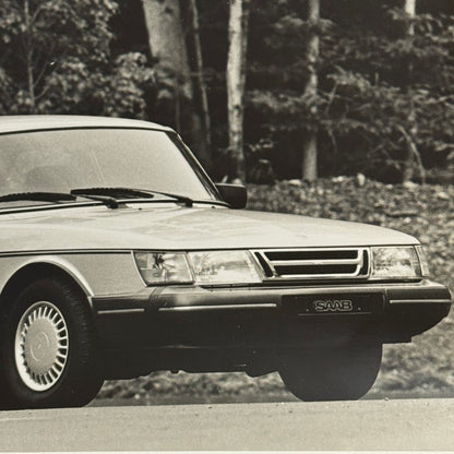 1990 Saab 900 Car Automobile Factory Press Photo Photograph Print