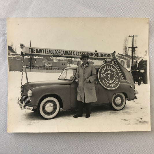Vintage Photo Photograph Navy League of Canada Parade Car Automobile