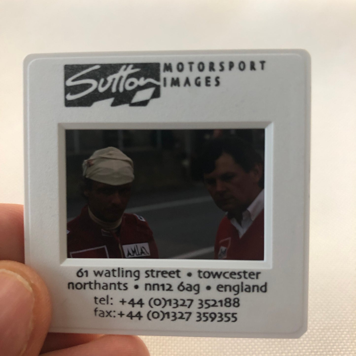 McLaren Racing Niki Lauda John Barnard F1 Formula One Racing 35mm Slide Photo