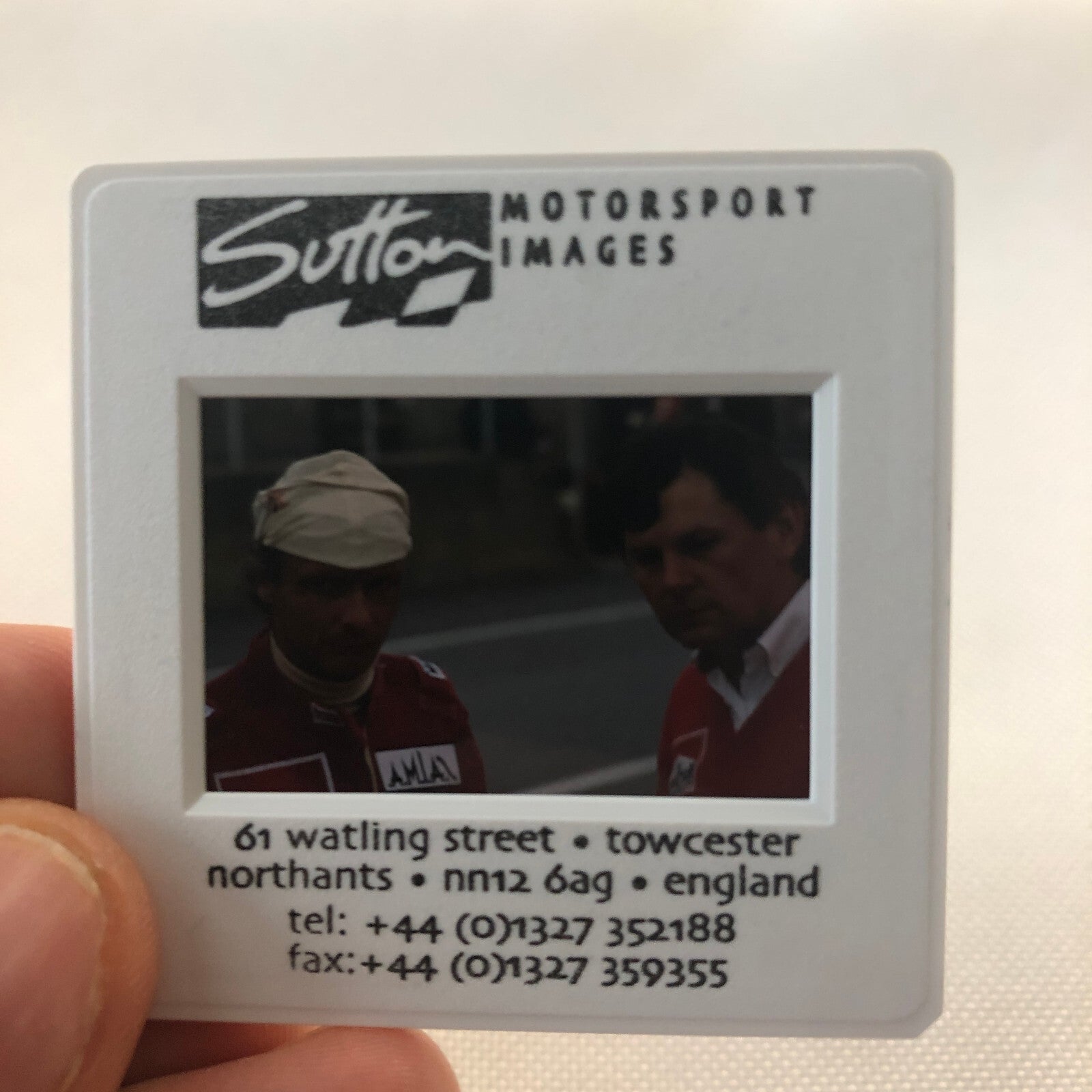 McLaren Racing Niki Lauda John Barnard F1 Formula One Racing 35mm Slide Photo