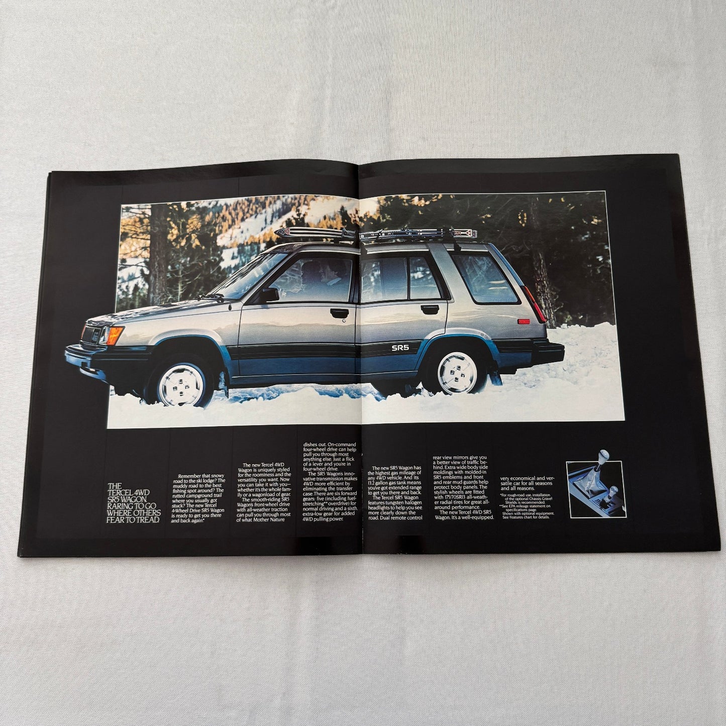 1983 Toyota Tercel Car Sales Brochure Catalog SR5 Wagon Liftback 4WD Vintage
