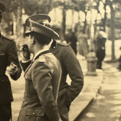 Mille Miglia Racing Photo Men in Military Uniform Italy Italian Photograph