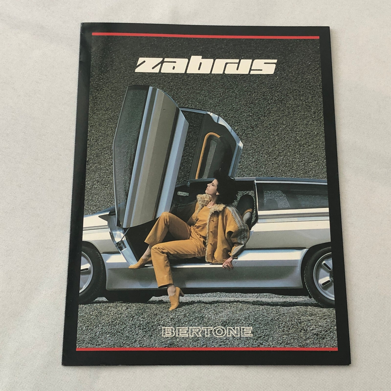Bertone Zabrus Concept Car Prototype Sales Brochure Catalog