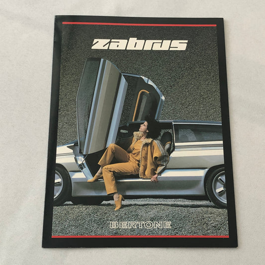 Bertone Zabrus Concept Car Prototype Sales Brochure Catalog