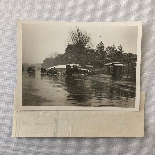 Press Photo Photograph Japanese Emperor Imperial Procession Cars Motorcycles