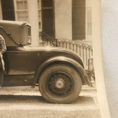 Press Photo Photograph Woman Targeted by Kidnappers Car Automobile Crime 1932