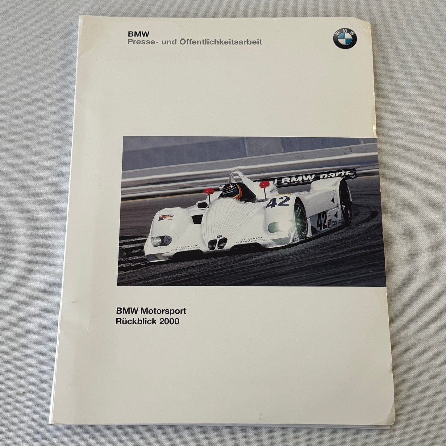 2000 BMW Motorsports Press Kit LeMans ADAC DTC BMW M3 Racing Photos GERMAN
