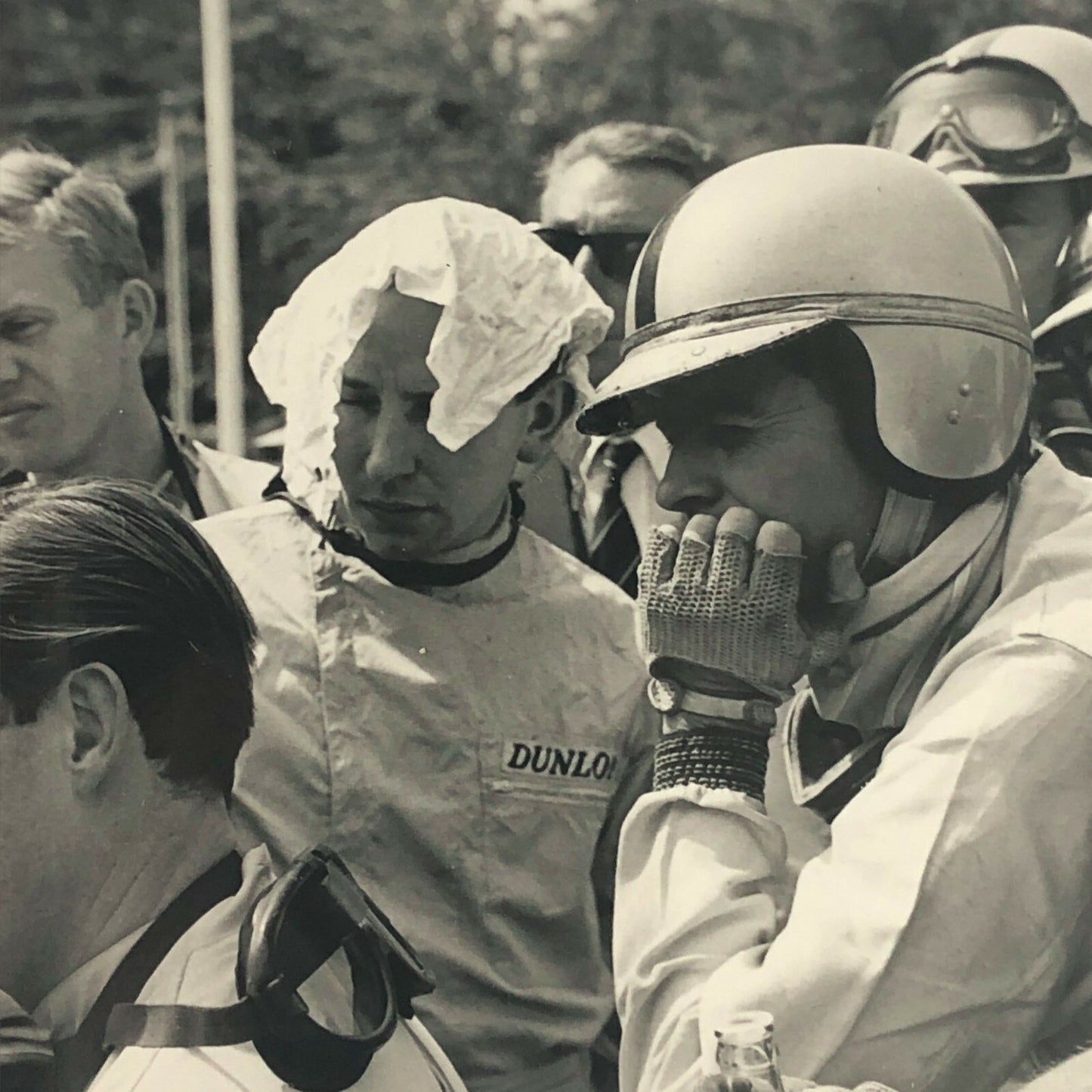 Vintage 1962 Racing Driver Photo Photograph Image - Graham Hill Bernard Cahier +
