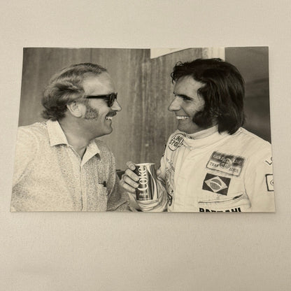 Vintage Racing Photo 1971 Austrian Grand Prix Emerson Fittipaldi Colin Chapman