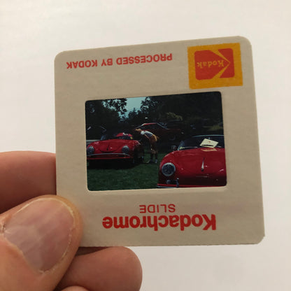 Porsche 356 Cabriolet Convertible Car Show 35mm Photo Slide Vintage 1981