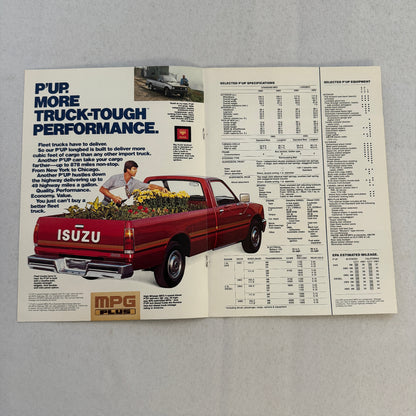 1984 Isuzu Sales Brochure Catalog Trooper II I-Mark P'Up Pickup IMark I Mark Pup