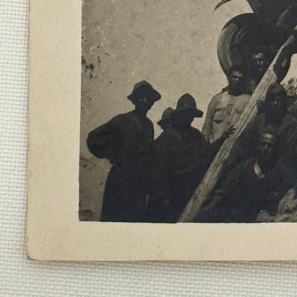 Antique Car Automobile on Mountain Italian Real Photo Postcard RPPC Photograph