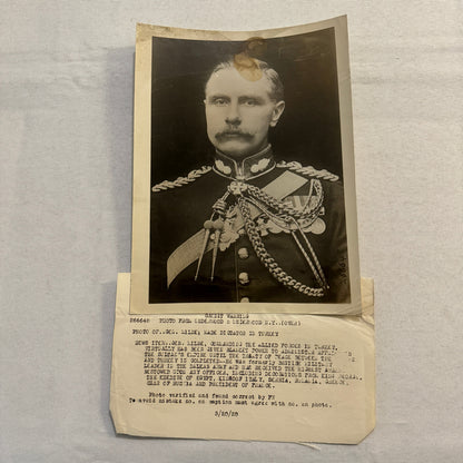 1920 General George Milne Dictator in Turkey Turkiye Turkish Press Photo Vintage