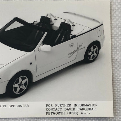 Suzuki Swift GTi Speedster Convertible Car Factory Press Photo Photograph