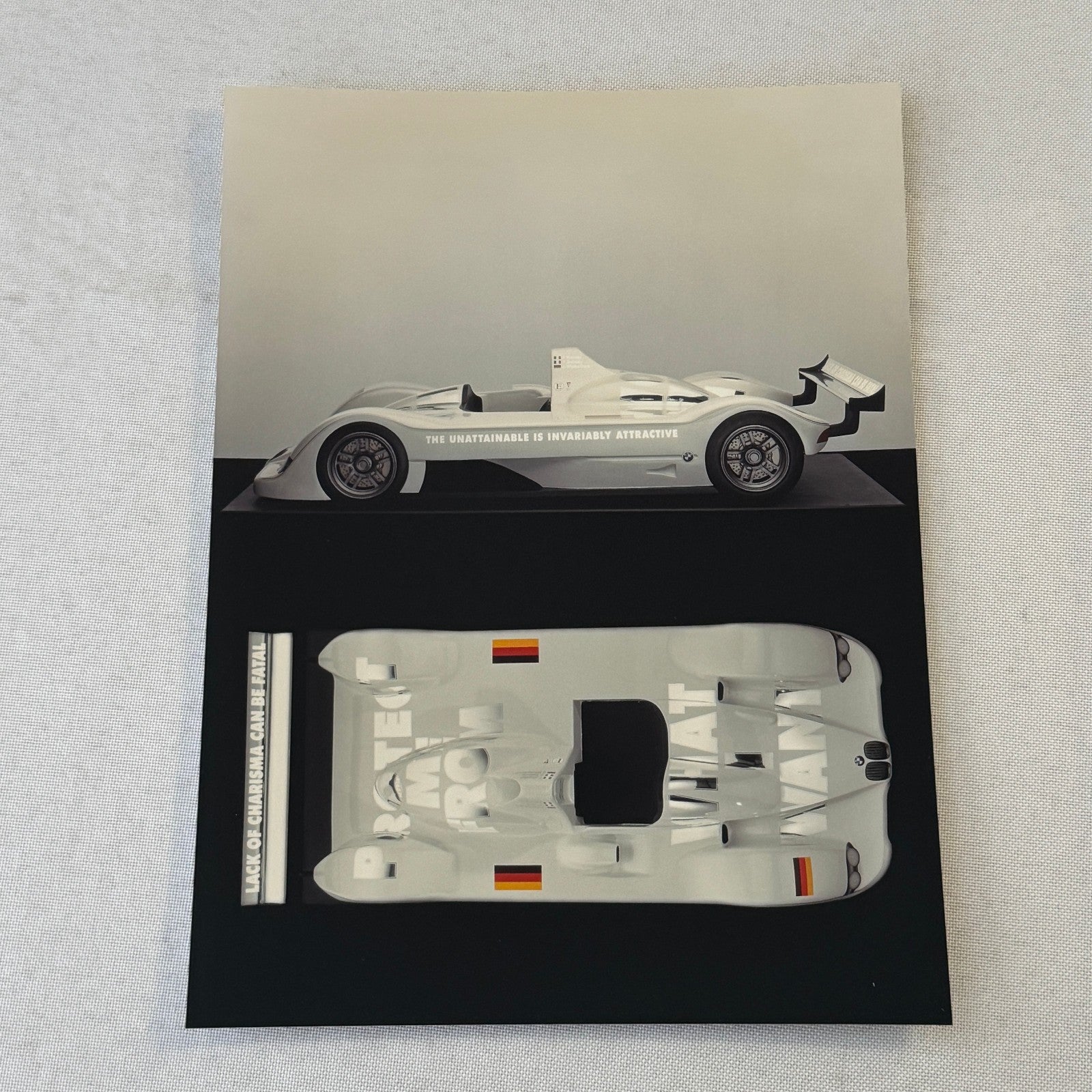 1999 BMW V12 LMR LeMans Racing Press Kit Brochure Photos GERMAN Jenny Holzer Art