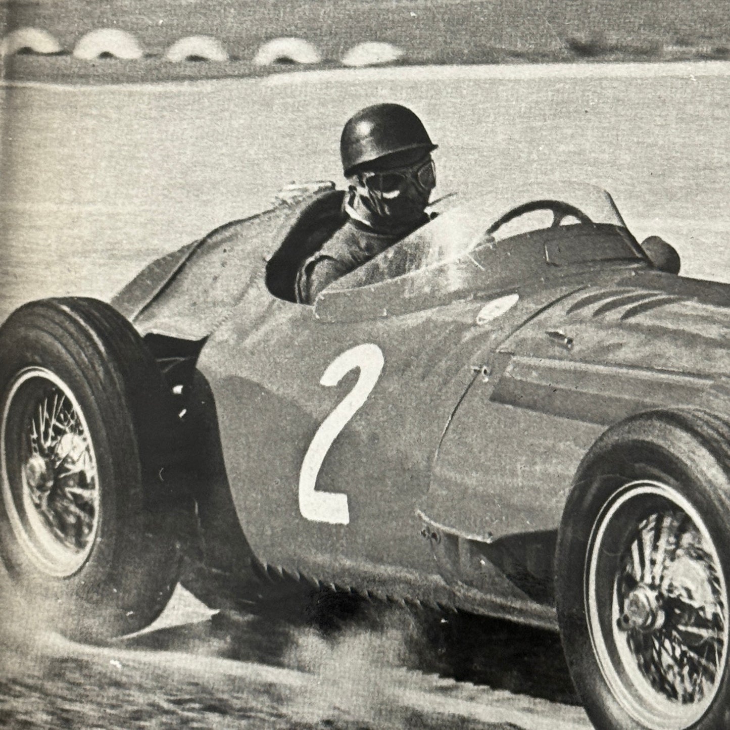 Juan Manuel Fangio Racing Driver Maserati F1 Car Photo Photograph Modern Print