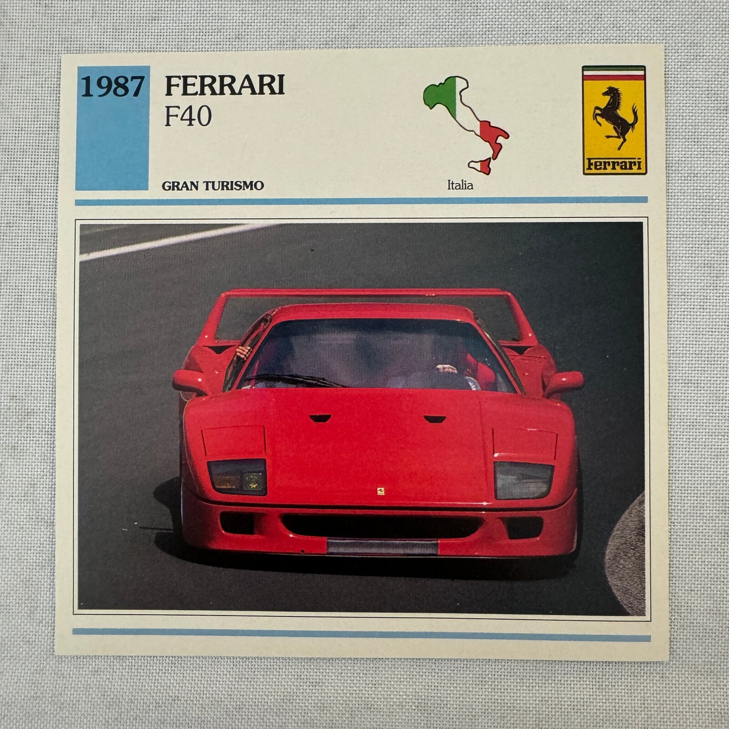 Ferrari Card Lot Ferrari 250 GTO Dino 246 GT F40 512 BB 212 Export 250 GT 365