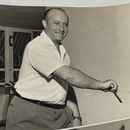 Juan Manuel Fangio Retirement Vacation Holiday Italian Press Photo F1 Racing
