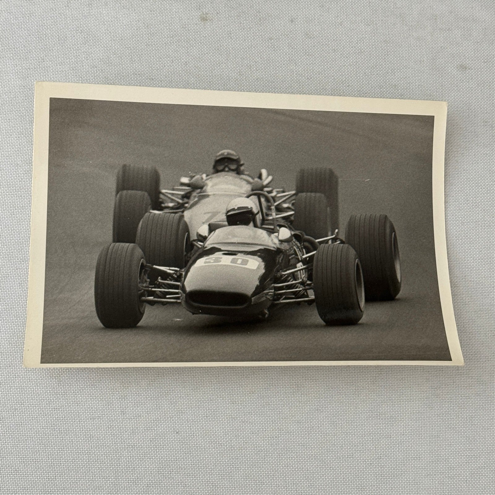 Vintage Car Racing Photo Circuit Mont Tremblant Quebec Photograph 1969