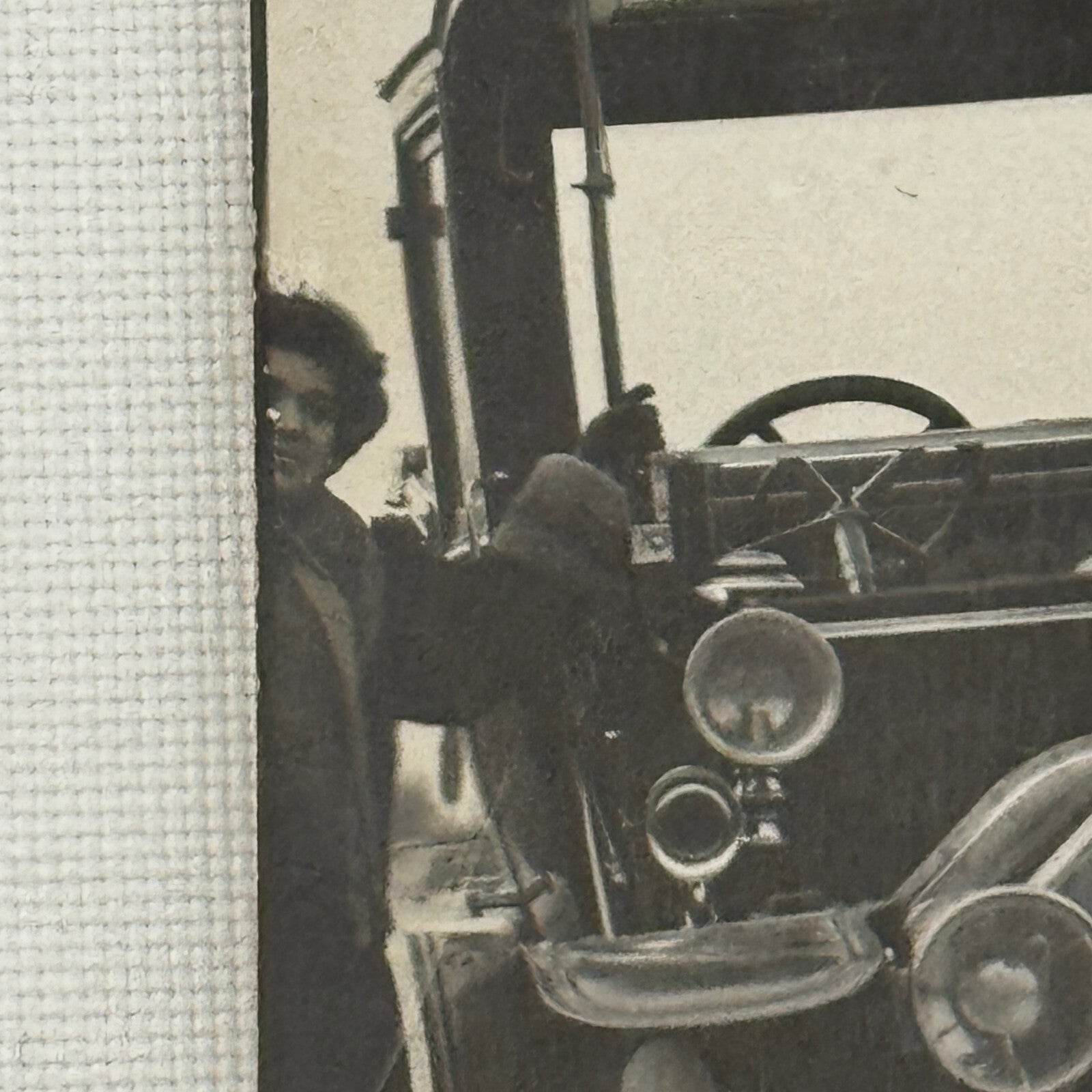 Antique SCAT Car Automobile People Italian Real Photo Postcard RPPC Photograph
