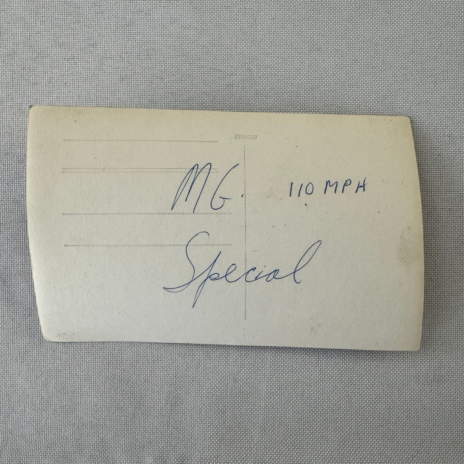 Vintage MG Special Car Photo Photograph Print