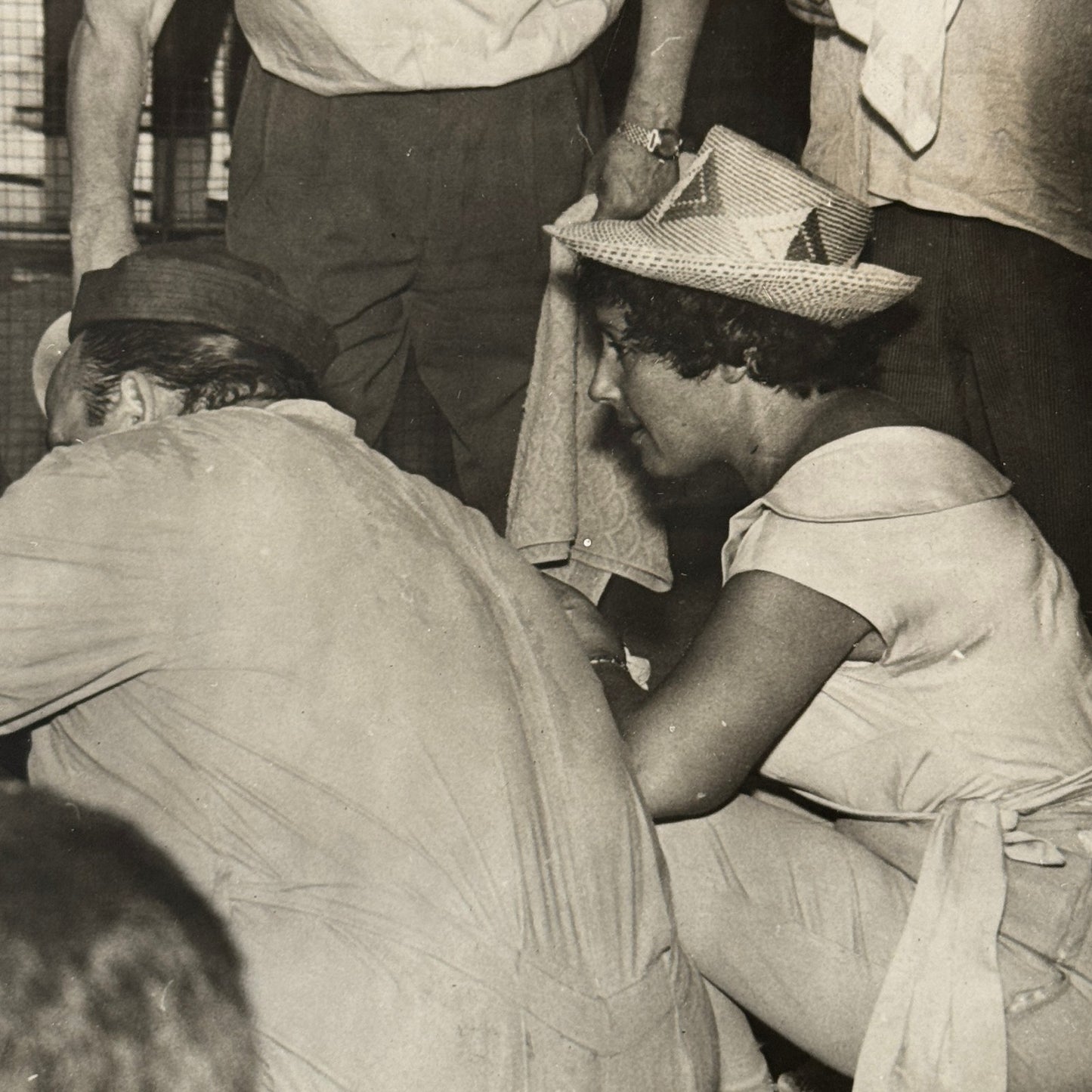 1957 Buenos Aires Grand Prix Juan Manuel Fangio Racing Driver Press Photo