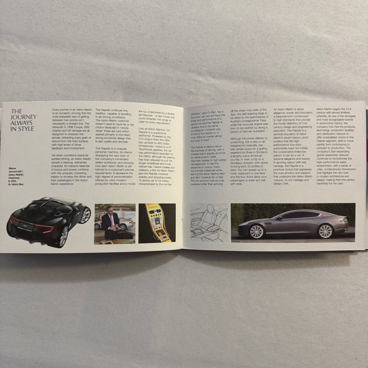 Aston Martin Rapide Car Press Kit Brochure with Photo CD DB9 DBR9 V8 Vantage