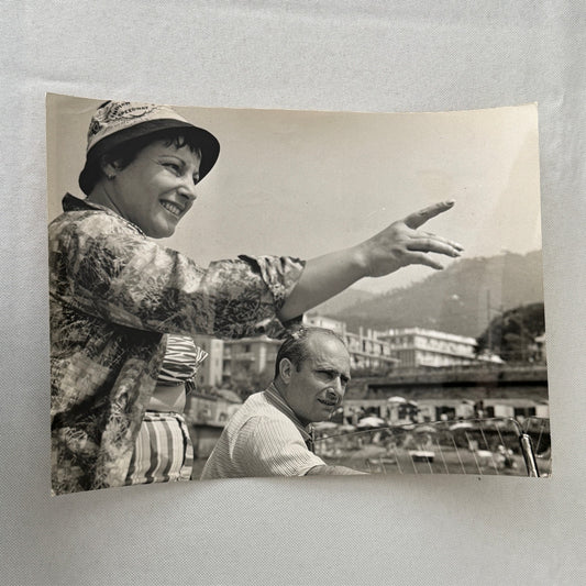 Juan Manuel Fangio Retirement Vacation Holiday Italian Press Photo F1 Racing