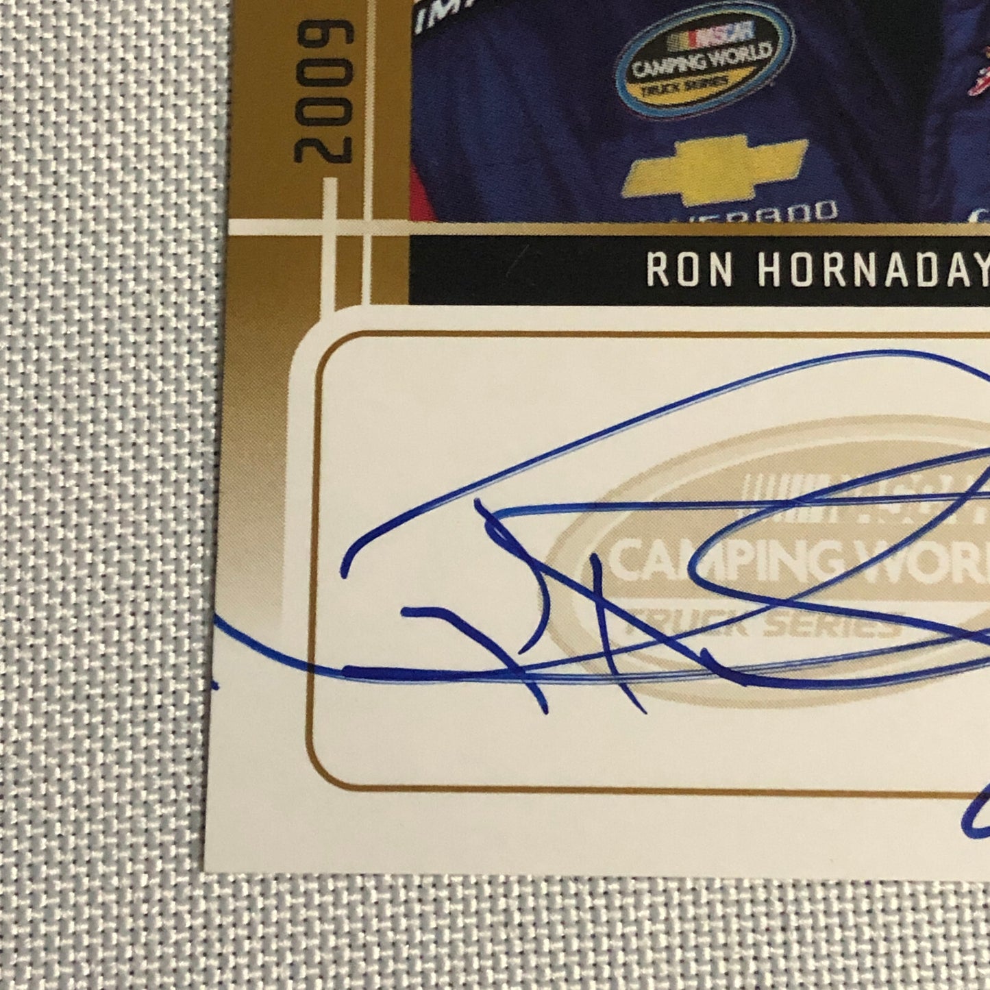 2009 Press Pass Signings Ron Hornaday Auto Autograph Signed Card NASCAR