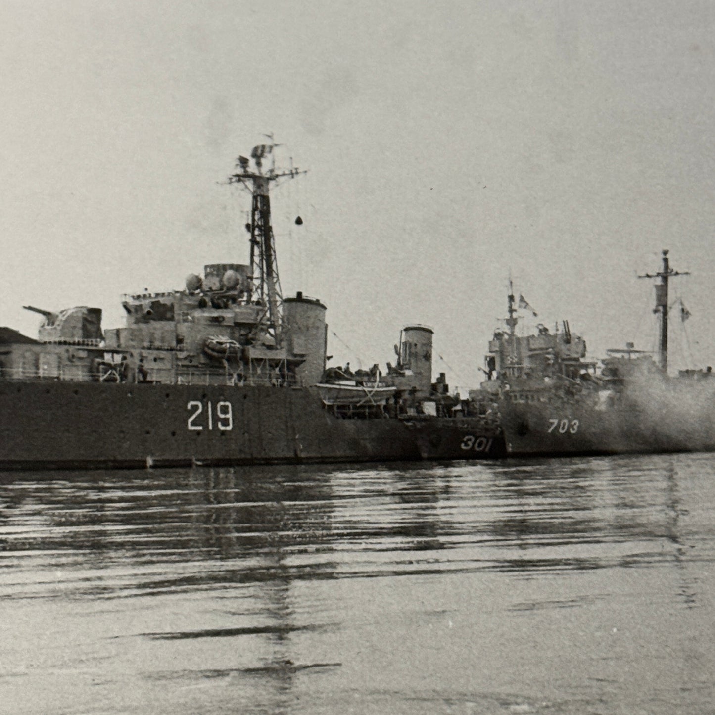 Royal Canadian Navy HMCS Athabaskan Ship Photo Vintage Military Photograph 1952