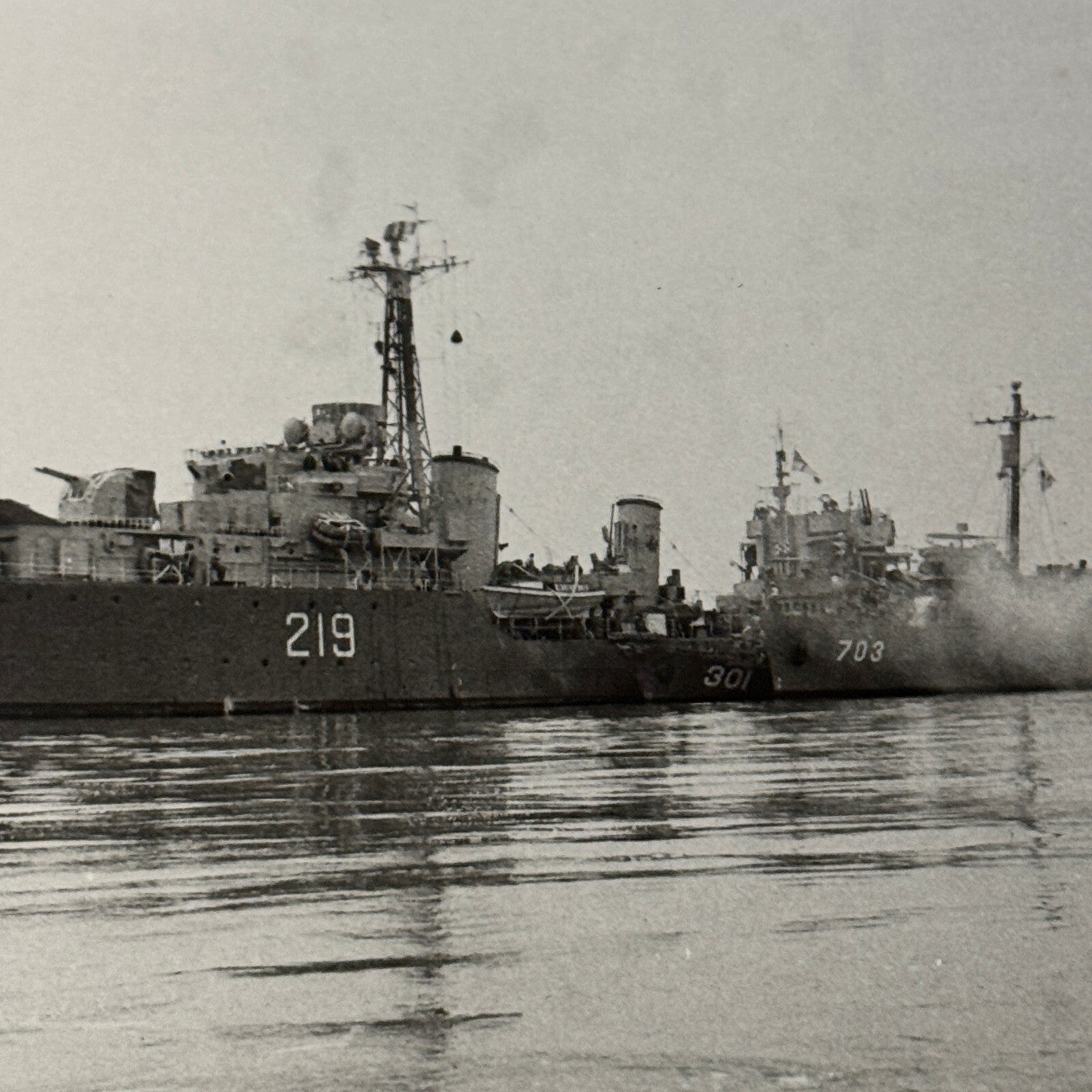 Royal Canadian Navy HMCS Athabaskan Ship Photo Vintage Military Photograph 1952