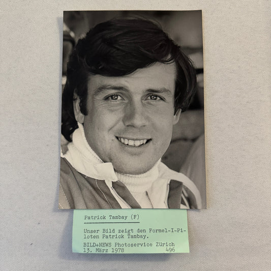Patrick Tambay Racing Driver Photo Photograph Print 1978 Bild News
