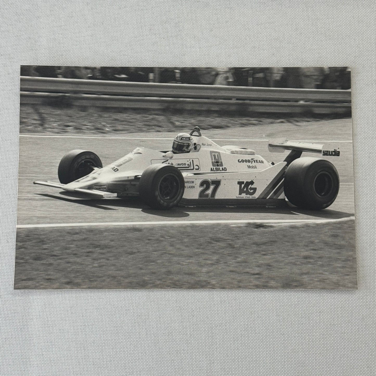 Alan Jones Racing Driver Car Vintage Grand Prix Racing Photo Photograph Print