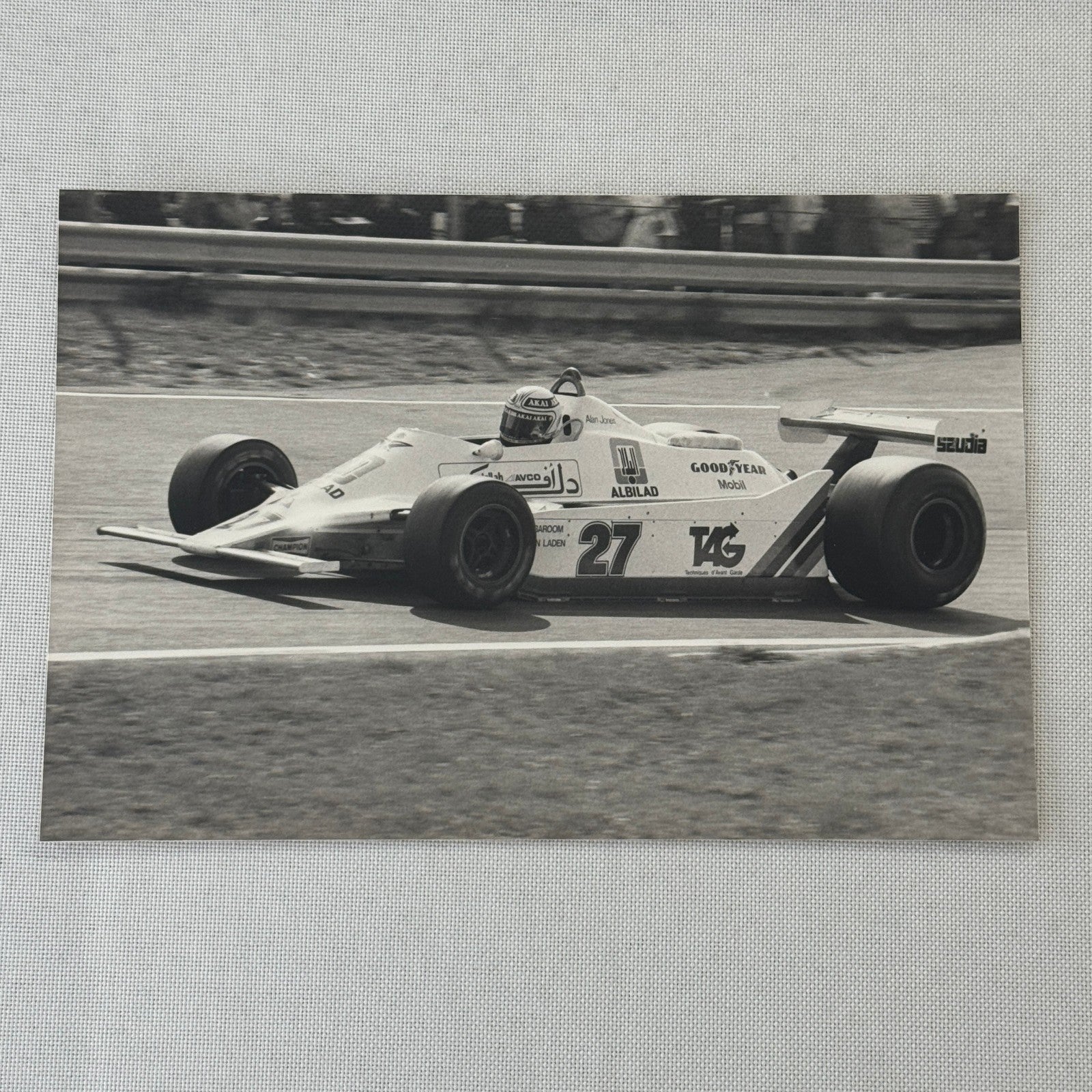 Alan Jones Racing Driver Car Vintage Grand Prix Racing Photo Photograph Print