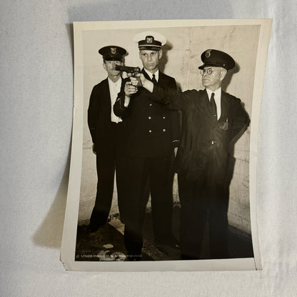Press Photograph Photo Washington Shooting Gallery Secret Service Guards Lot 2x
