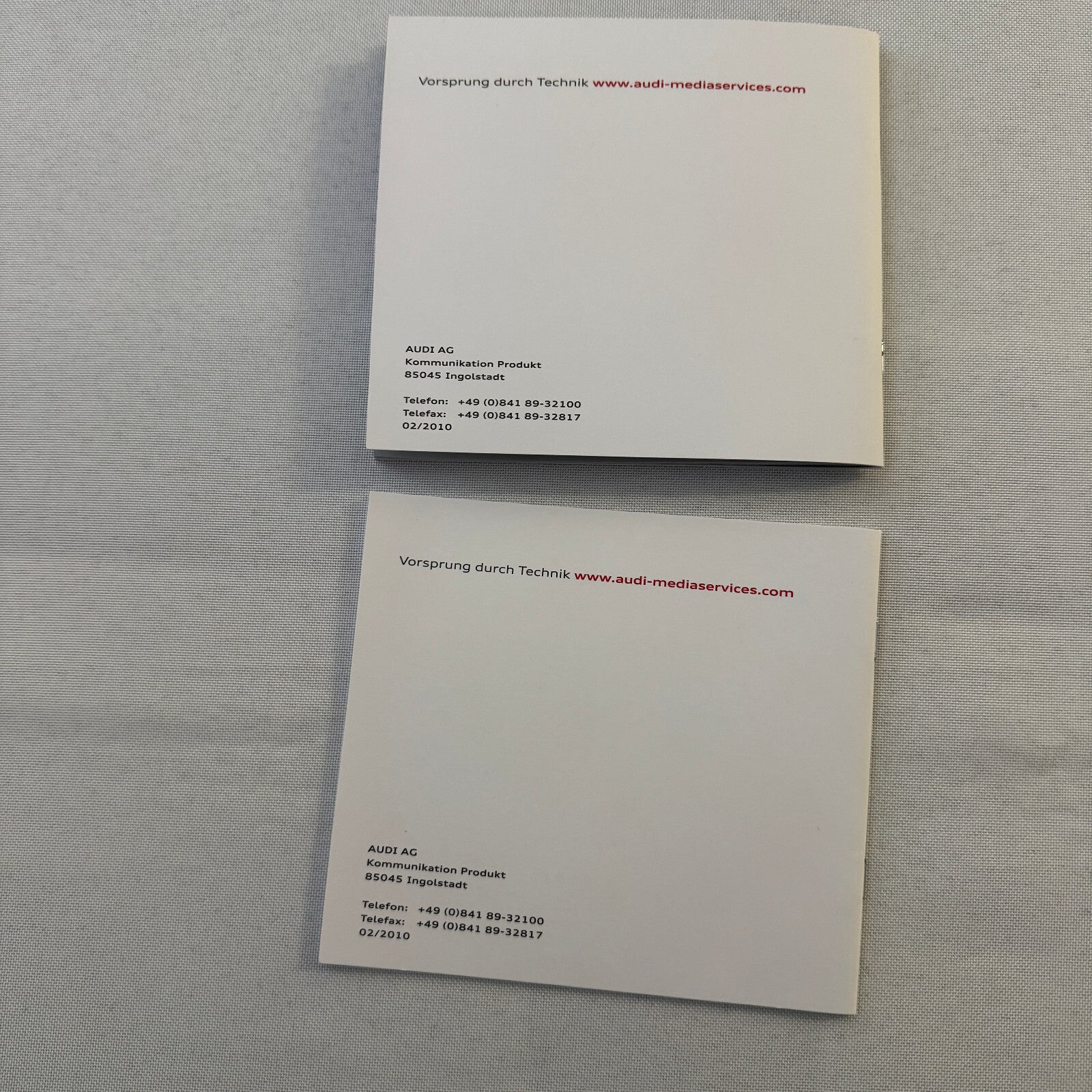 Audi A1 Press Kit Media Brochure Photo CD GERMAN Text