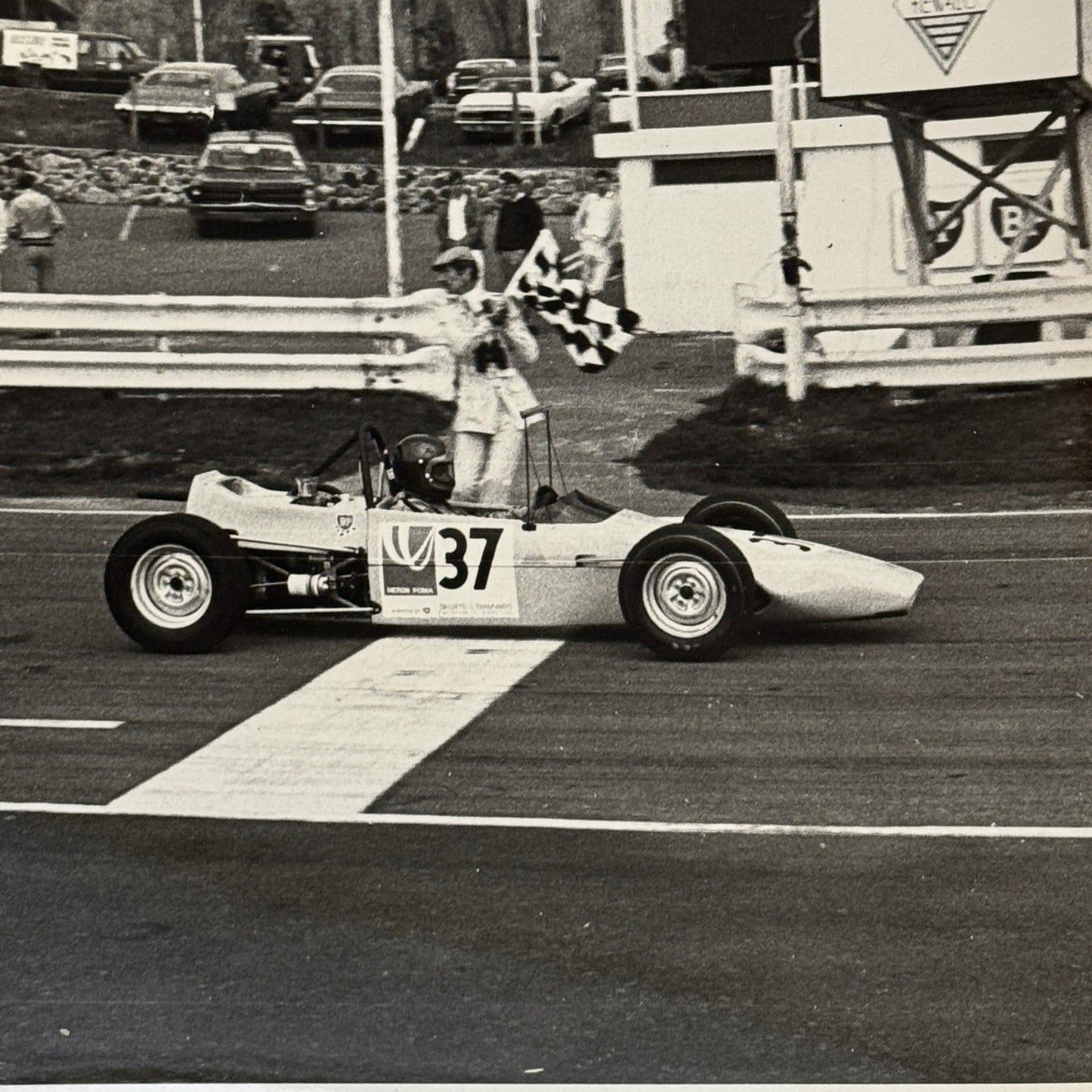 Vintage Car Racing Photo Photograph Print