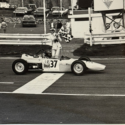 Vintage Car Racing Photo Photograph Print