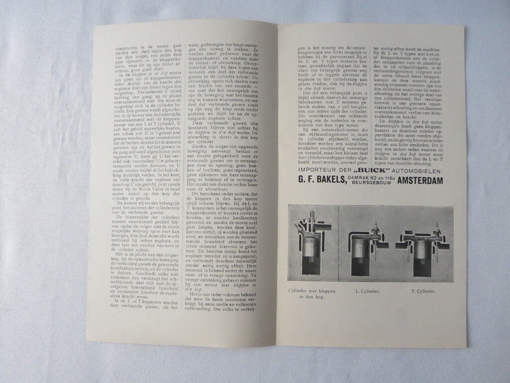 1919 Buick Sales Brochure Catalog Coupe Sedan Cabriolet - DUTCH TEXT European 