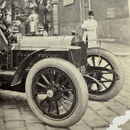 Vintage Car Automobile Postcard Post Card European AE