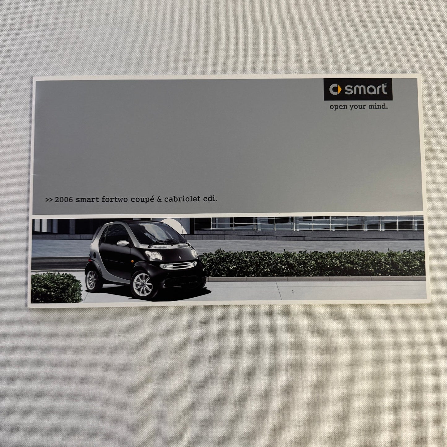 2006 Smart Fortwo Coupe and Fortwo Cabriolet CDI car Sales Brochure Catalog