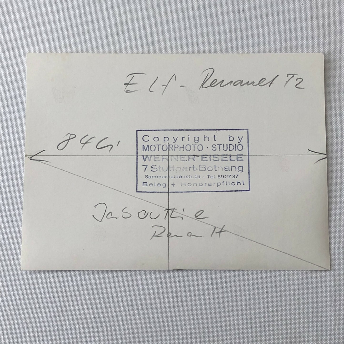 Vintage 1976 Formula 2 F2 Hockenheim Racing Photo Photograph Renault Jabouille