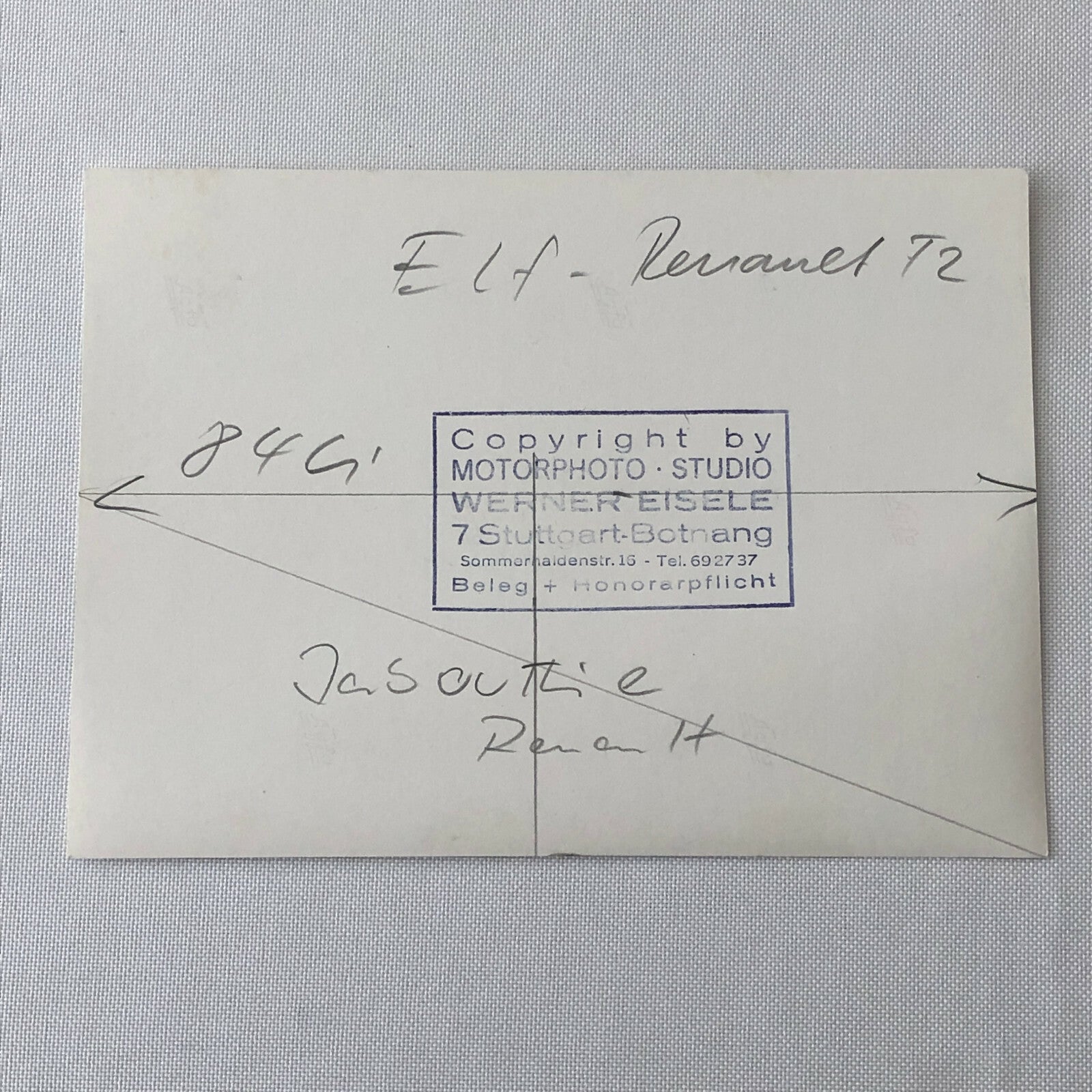 Vintage 1976 Formula 2 F2 Hockenheim Racing Photo Photograph Renault Jabouille