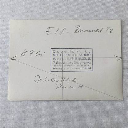 Vintage 1976 Formula 2 F2 Hockenheim Racing Photo Photograph Renault Jabouille